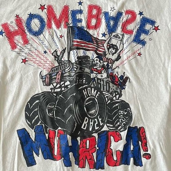 White vintage 90s homegrown tee with a bold graphic #grunge #muhrica - Picture 1 of 6